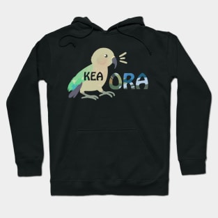 Kea Ora Kea Kia Ora New Zealand Bird Greeting Maori Pun Hoodie